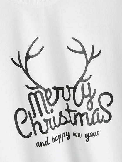 Christmas New Long Sleeve Sweatshirt Loose Girl Cartoon Sweatshirt Round Neck Printed - Iyanka