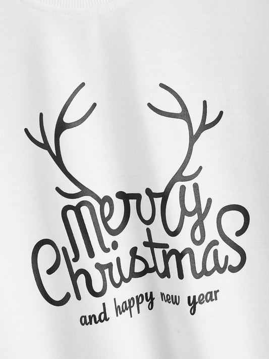 Christmas New Long Sleeve Sweatshirt Loose Girl Cartoon Sweatshirt Round Neck Printed - Iyanka