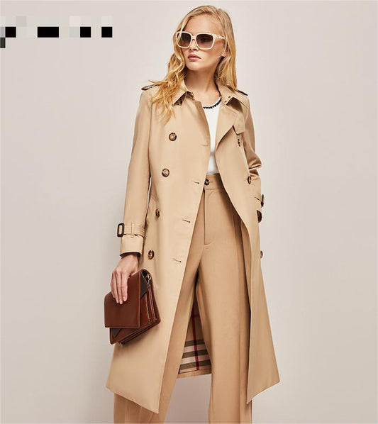 Autumn Gabadian Casual Windbreaker Women Waist Tight Slimming Fashionable Elegant British - Iyanka