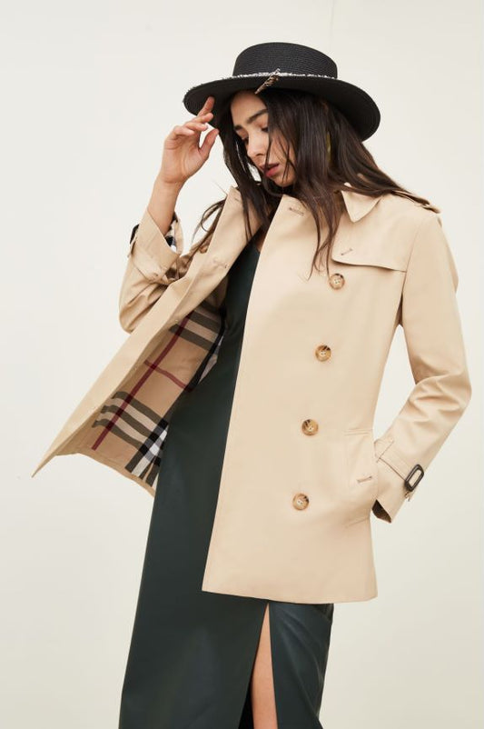 Element Trench Coat for Women Mid Length Fried Street Small British Spring Autumn Coat Women - Iyanka