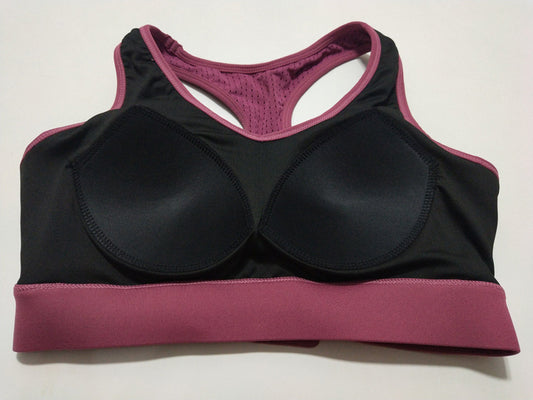 One Piece Fixed Chest Pad Sports Underwear Women Large Package Shaping Running Yoga Workout Bra Thin Cup - Iyanka