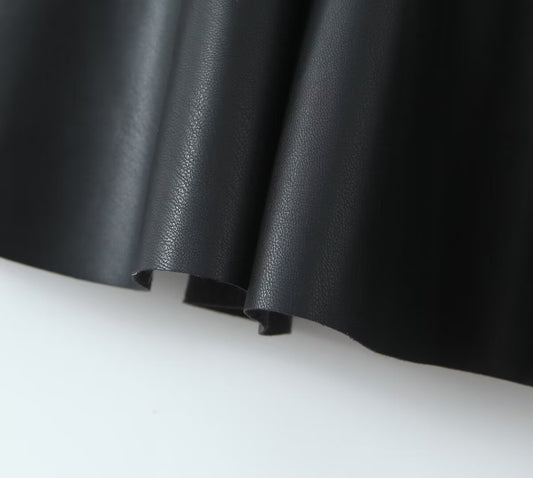 Autumn Winter Sexy Sexy Faux Leather Strap Dress Women High Waist Slimming A Line Dress Base - Iyanka