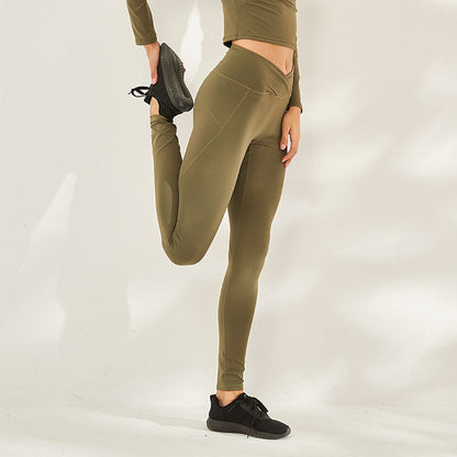 Yoga Pants Women Elastic High Waist Hip Lifting Tight Sports Pants Running Dance Fitness Sports Pants - Iyanka