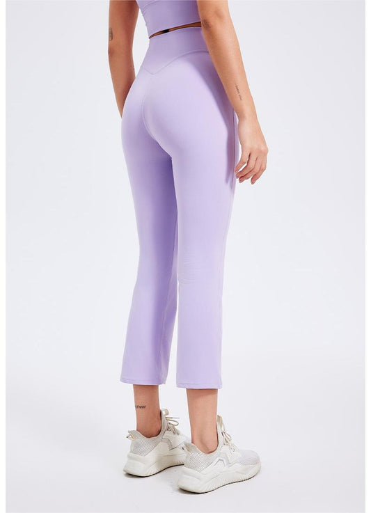 Summer Women High Waist Pencil Pants Slimming Smoke Tube Cropped Pants Slim Fit Yoga Pants Women Hip Lifting Running Workout Pants Fitness - Iyanka