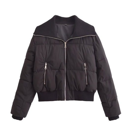 Autumn Thread Decoration Long Sleeve Cotton Jacket Cotton Padded Women Clothing - Iyanka