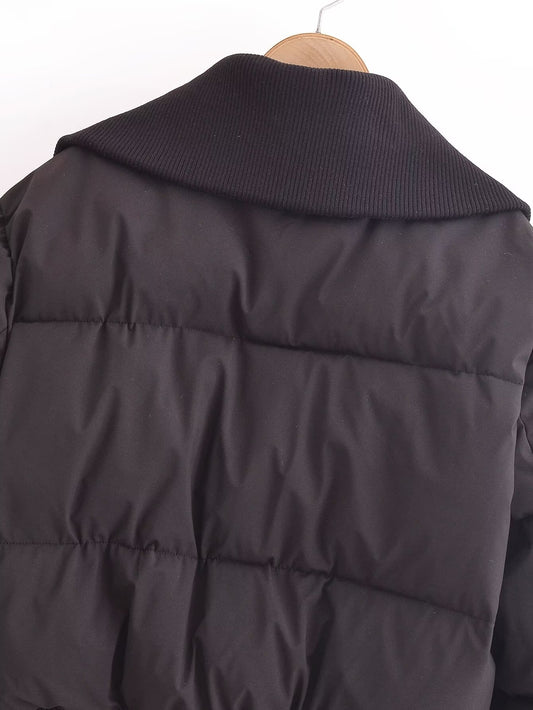 Autumn Thread Decoration Long Sleeve Cotton Jacket Cotton Padded Women Clothing - Iyanka