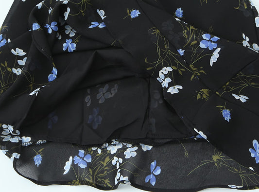 Spring Women Floral Print Slim Fit Short Ruffled Spaghetti Straps Dress