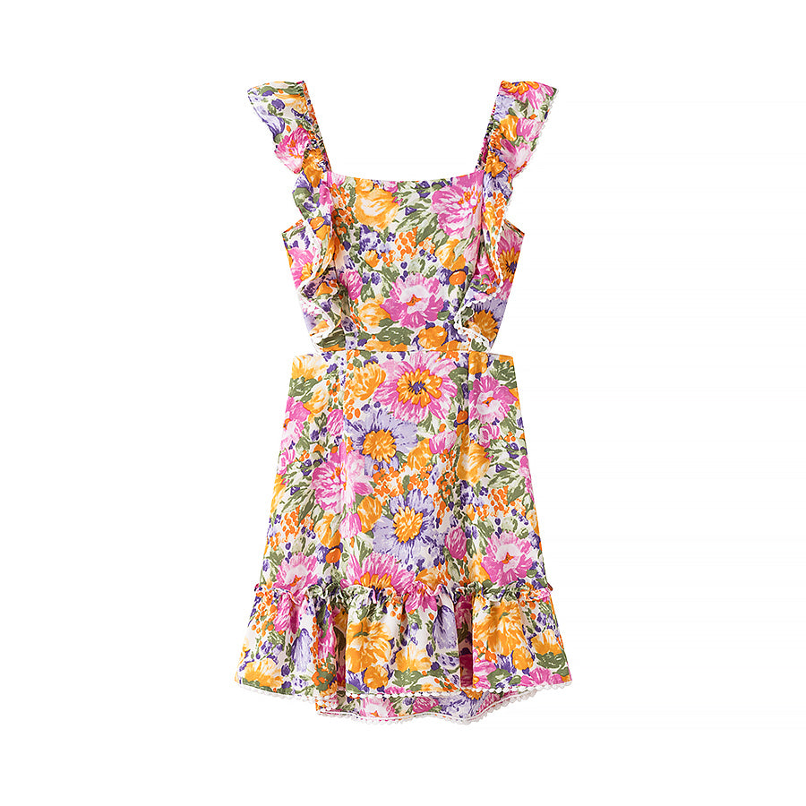 Spring Summer Women Clothing Sexy Printed Short Slim Slimming Dress