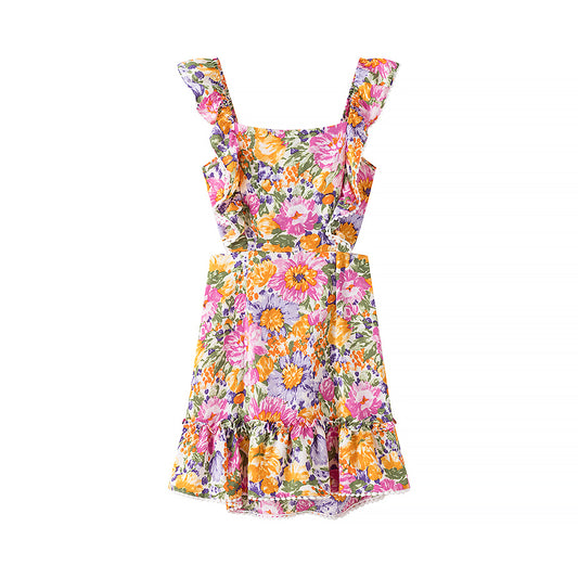 Spring Summer Women Clothing Sexy Printed Short Slim Slimming Dress