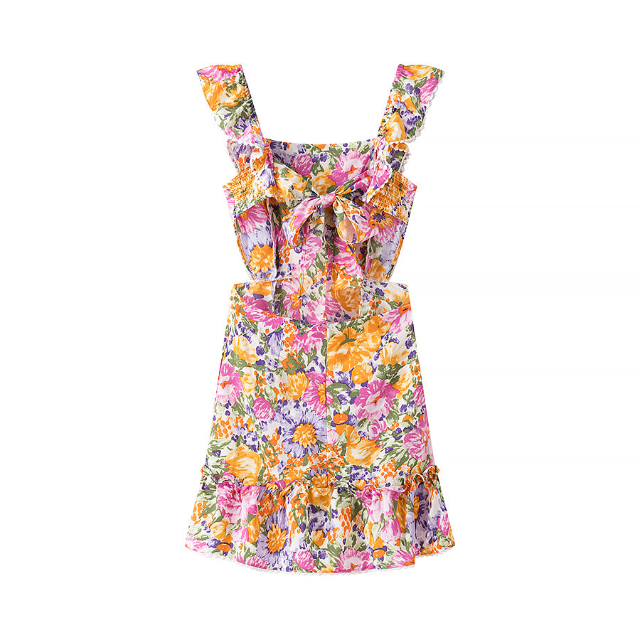 Spring Summer Women Clothing Sexy Printed Short Slim Slimming Dress