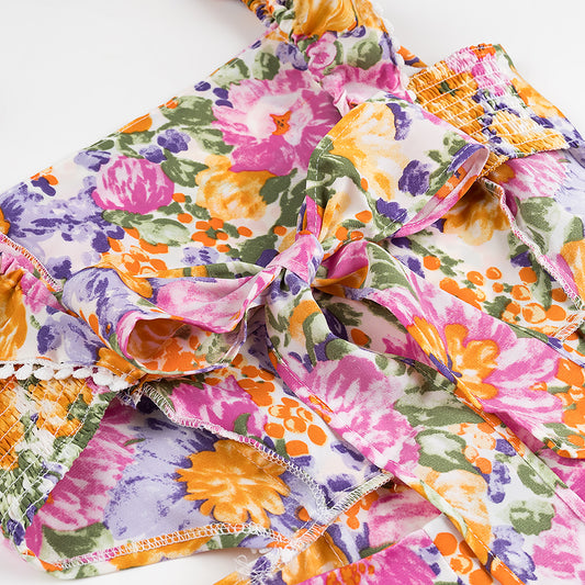 Spring Summer Women Clothing Sexy Printed Short Slim Slimming Dress