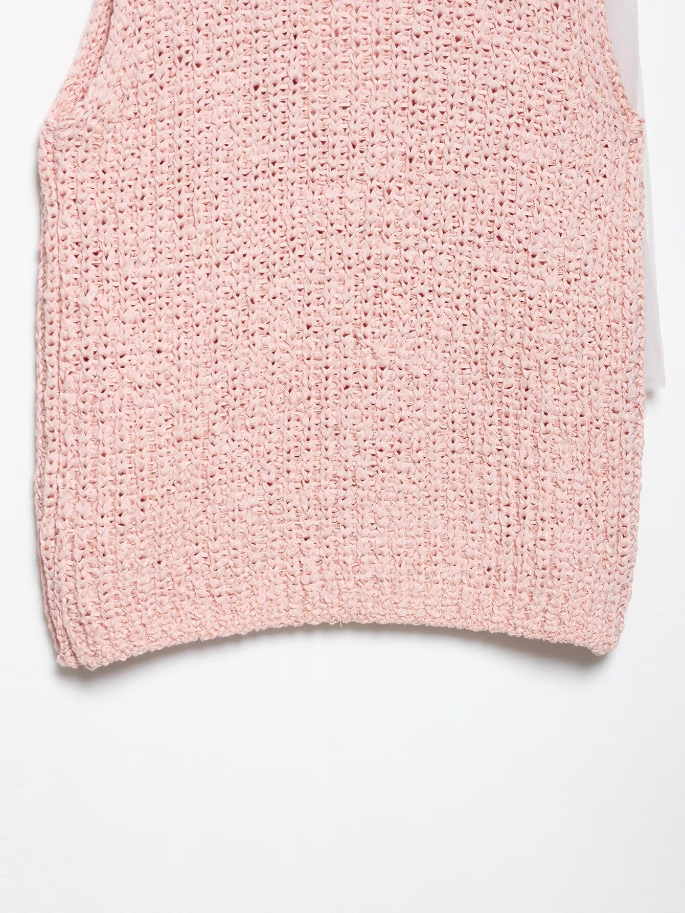 Spring Women Clothing Transparent Bowknot Decoration Knitted Top - Iyanka
