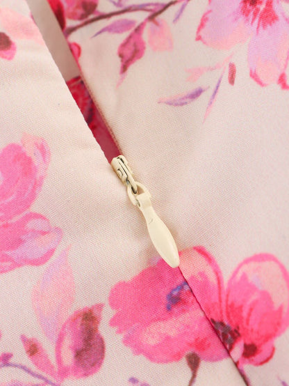 Women Clothing Spring Floral Print Sleeveless Dress