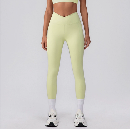 Seamless Quick Drying Yoga Pants Women V Arc Peach Sports Pants High Waist Hip Lift Fitness Trousers - Iyanka