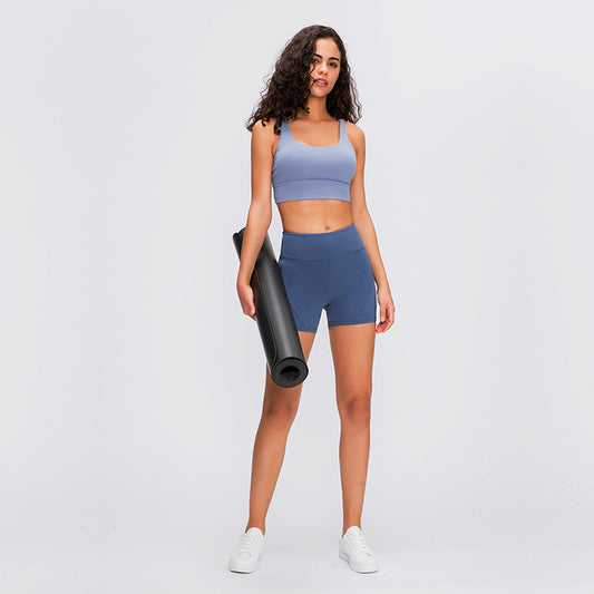 Spring Summer Classic Shockproof Sports Underwear Women Criss Cross Beauty Back Push up Running Yoga Workout Bra - Iyanka