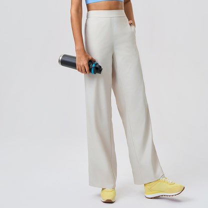 Spring Summer Sports Casual Pants Women Loose All Matching Straight Pants Nude Feel Breathable Fitness Yoga Pants - Iyanka