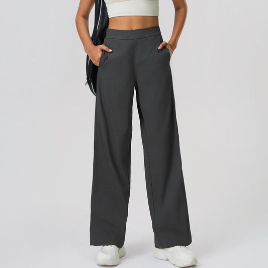 Spring Summer Sports Casual Pants Women Loose All Matching Straight Pants Nude Feel Breathable Fitness Yoga Pants - Iyanka