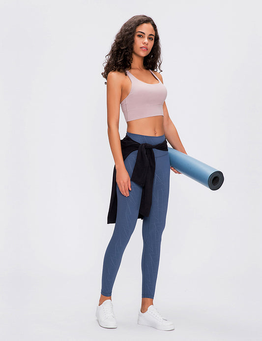 Spring Summer Classic Shockproof Sports Underwear Women Criss Cross Beauty Back Push up Running Yoga Workout Bra - Iyanka