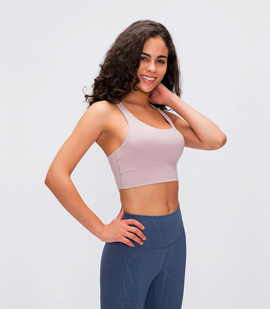 Spring Summer Classic Shockproof Sports Underwear Women Criss Cross Beauty Back Push up Running Yoga Workout Bra - Iyanka
