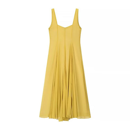 Summer Women Clothing Graceful Fashionable Long Midi Sling Dress