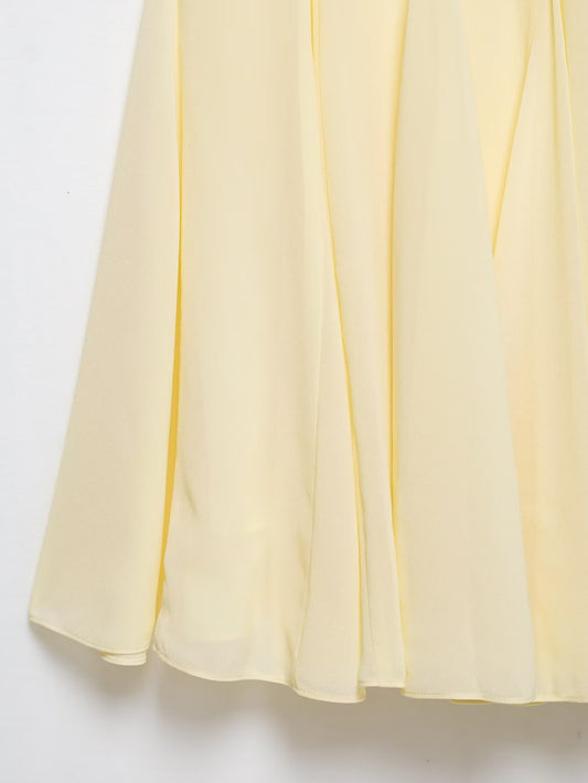 Summer Simple Graceful Chiffon Suspender Dress Sleeveless Dress