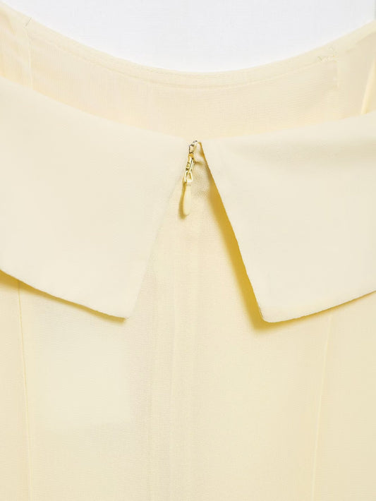 Summer Simple Graceful Chiffon Suspender Dress Sleeveless Dress