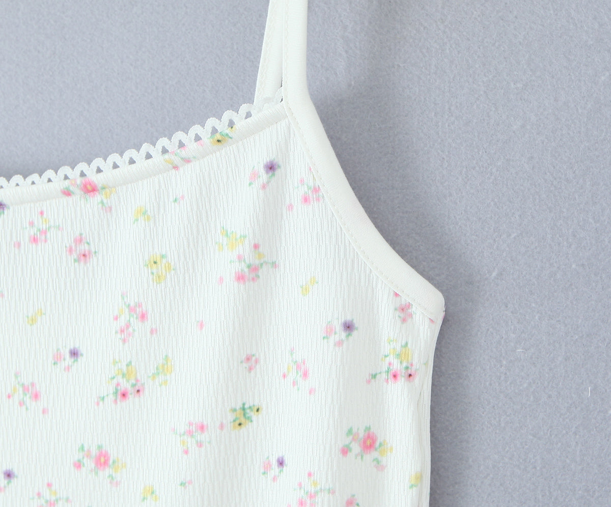 Women Floral Lace Summer Sweet Fresh Camisole Dress
