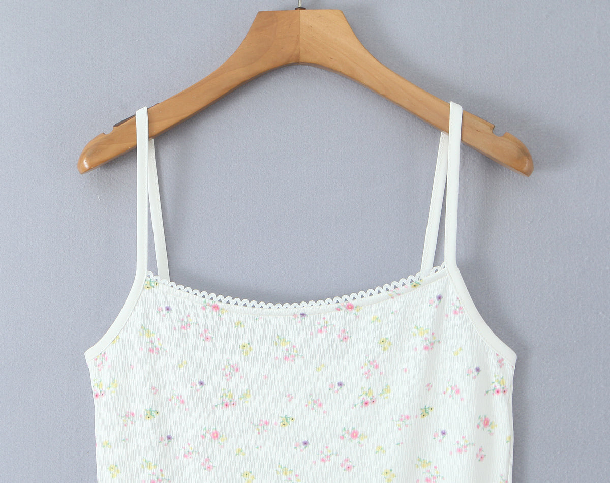Women Floral Lace Summer Sweet Fresh Camisole Dress