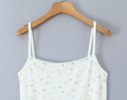 Women Floral Lace Summer Sweet Fresh Camisole Dress