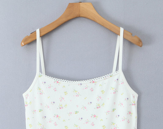Women Floral Lace Summer Sweet Fresh Camisole Dress