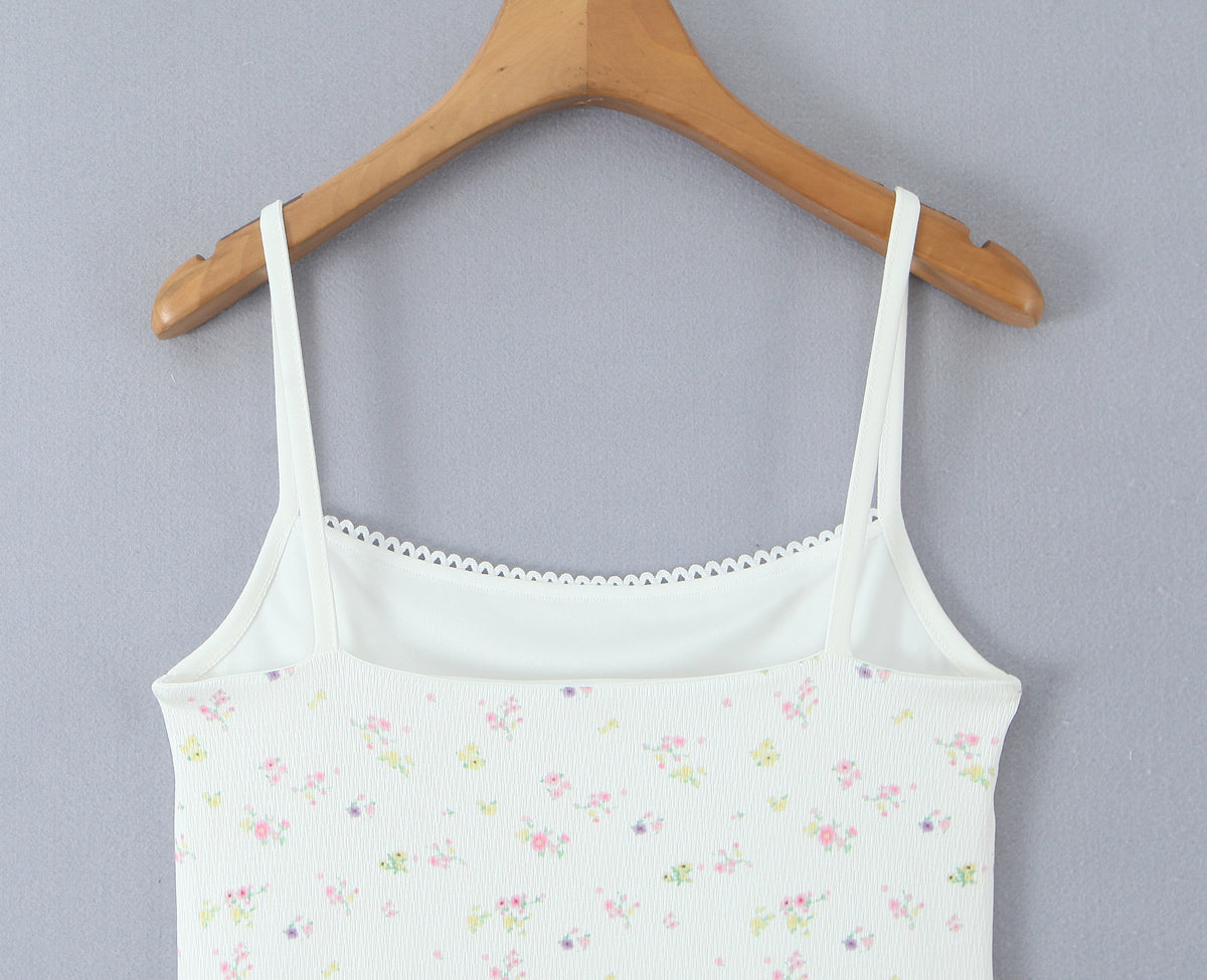 Women Floral Lace Summer Sweet Fresh Camisole Dress