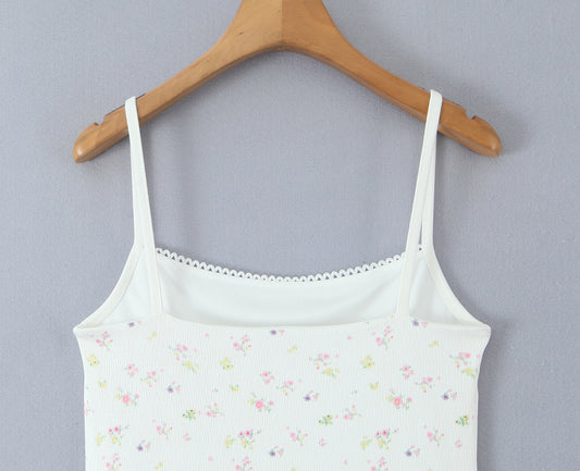 Women Floral Lace Summer Sweet Fresh Camisole Dress