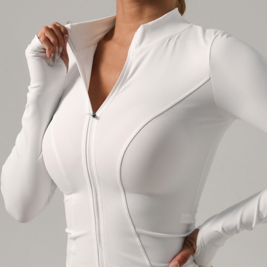Outdoor Cycling Fitness Sports Yoga Jacket Quick Drying Clothes Quick Drying Long Sleeve Yoga Wear Top Long Sleeve Women - Iyanka