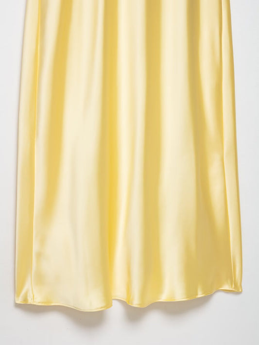Women Clothing Women Satin Texture Sling Midi Dress