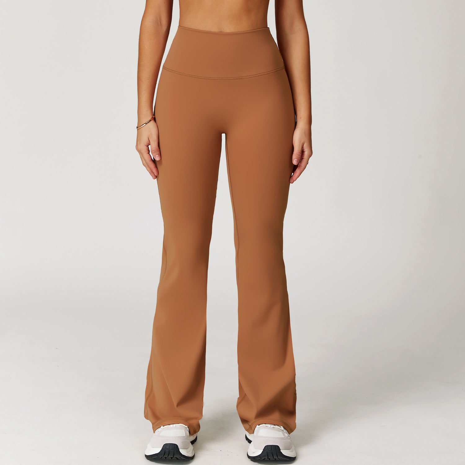 Nude Feel Casual Flared Pants Wide Leg Slimming Bootcut Pants Outdoor Running Exercise Workout Pants - Iyanka