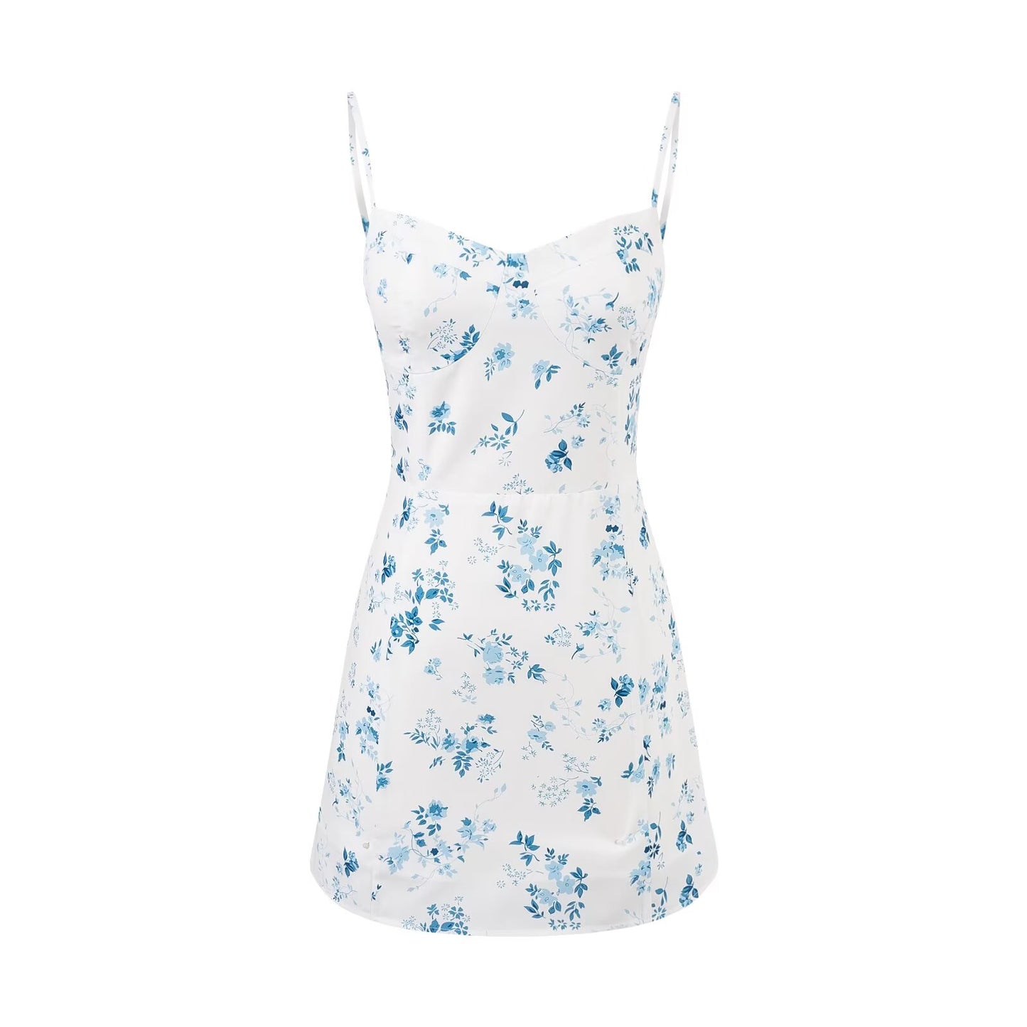 Vacation Floral Slip Dress Dress Women Summer Tight Waist Slim Sexy