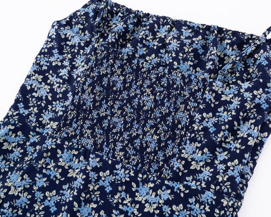 Summer High Waist Slim Floral Print Backless Slip Dress Women Dress