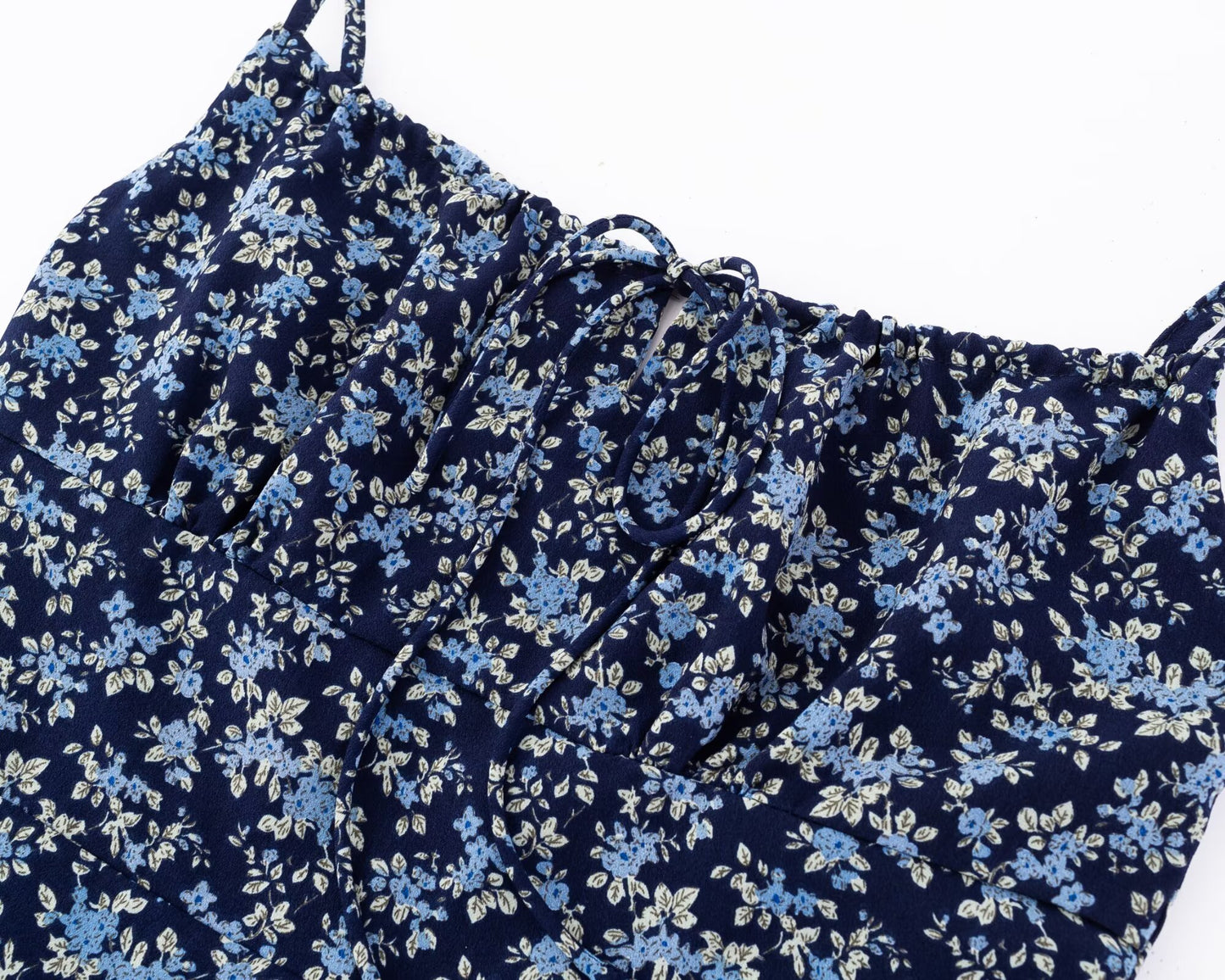Summer High Waist Slim Floral Print Backless Slip Dress Women Dress