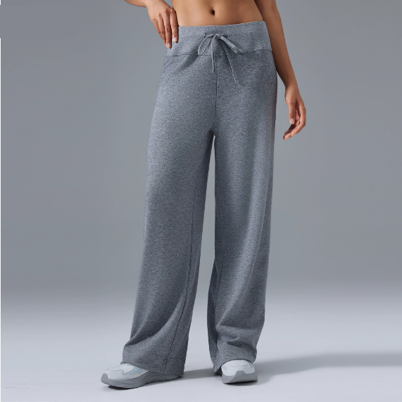 Casual Loose Wide Leg Sports Trousers Women High Waist Drawstring Drooping Slimming Fitness Pilates Yoga Pants - Iyanka