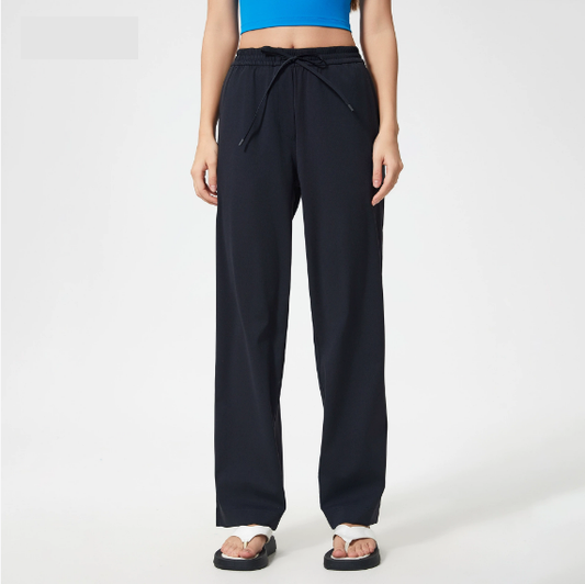 Loose Drooping Casual Pants for Women All Match Office Straight Leg Pants Quick Drying Breathable Running Workout Pants - Iyanka