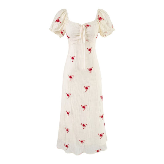Sexy Romantic Printing A line Dress Women Holiday Slim Fit Slimming Dress