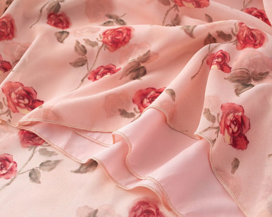 Vacation V neck Floral Flying Sleeves Dress Waist Slimming A line Long Dress