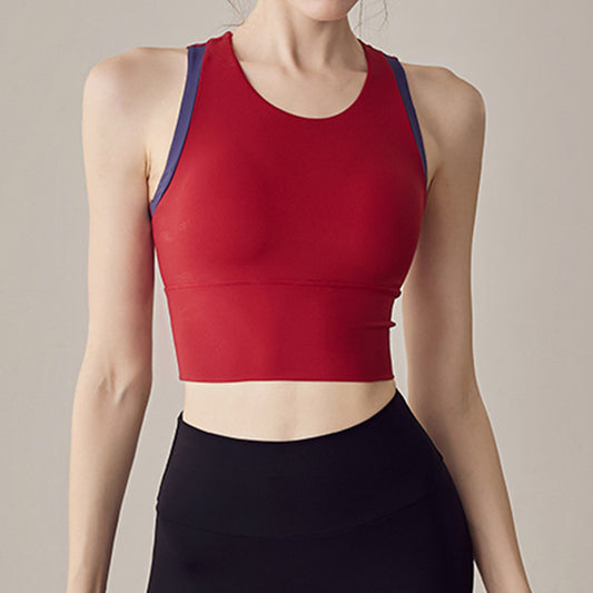 High Strength Sports Underwear Women One Piece Fitness Vest Push up Shockproof Bra Running Top - Iyanka
