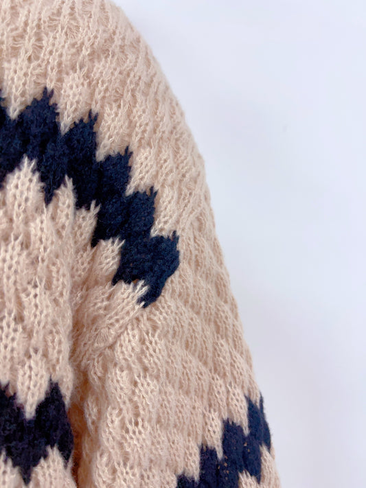 Autumn Winter Women Knitted Pullover Striped Trendy Loose Sweater - Iyanka