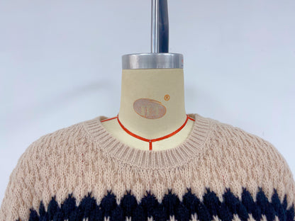 Autumn Winter Women Knitted Pullover Striped Trendy Loose Sweater - Iyanka