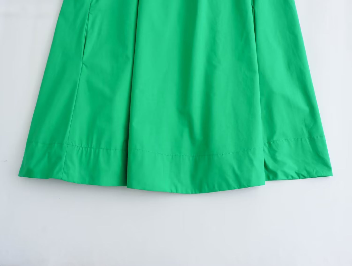 A line Mini Dress Women Summer Solid Color Loose Short Dress