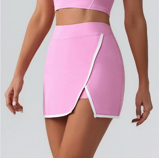 High Waist Yoga Skirts Breathable Mini Culottes Running Fitness Tennis Anti Exposure Sports Tennis Skirt - Iyanka