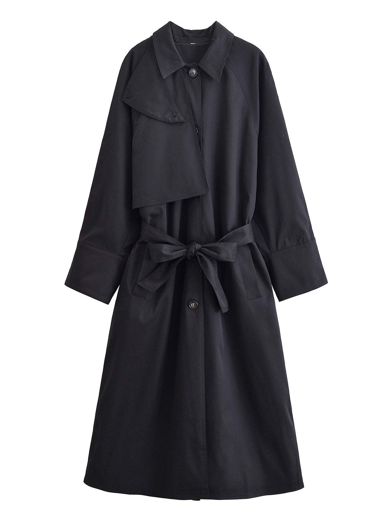 Autumn Women Overcoat Loose Solid Color Trench Coat - Iyanka