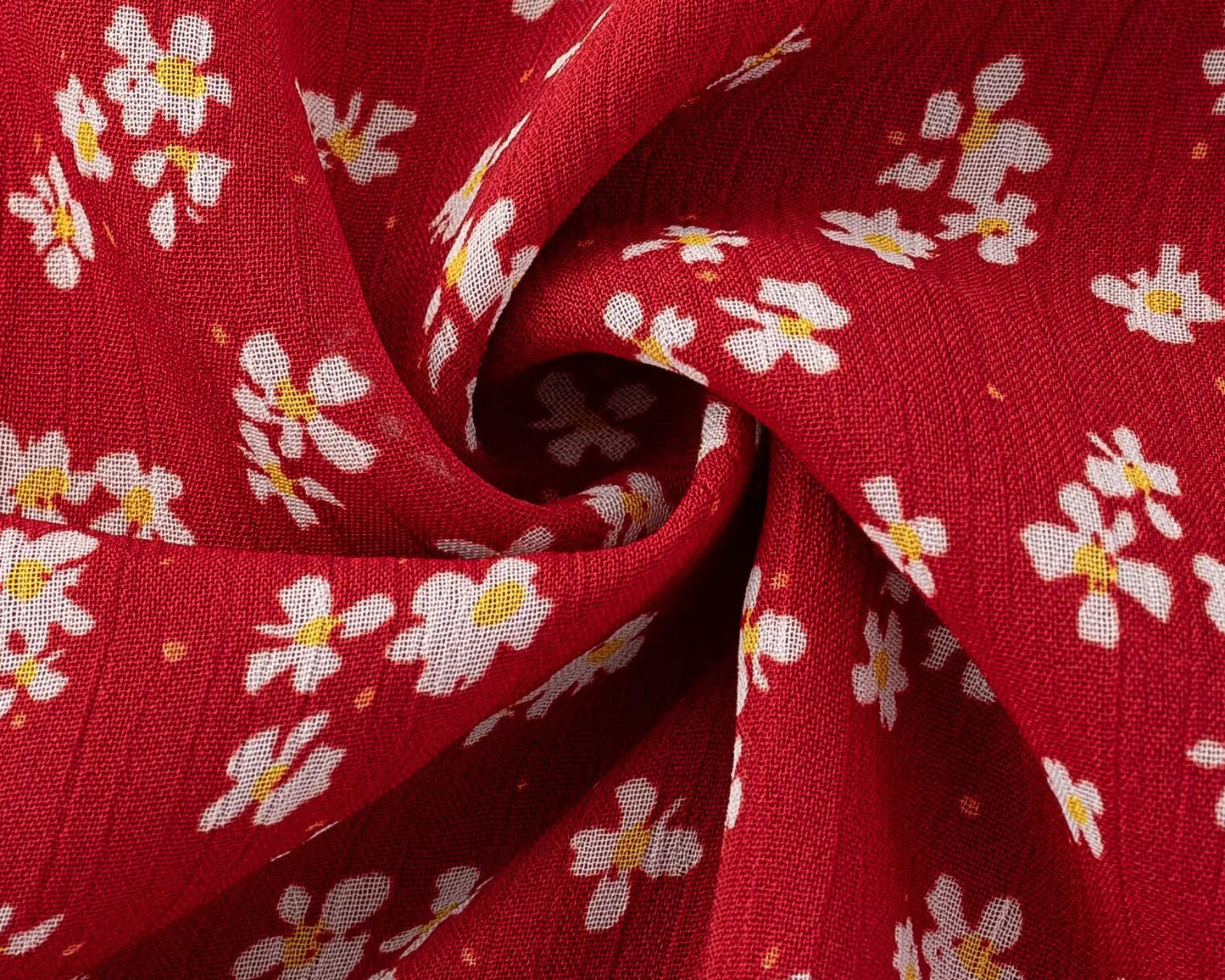 Red Small Floral Sling Dress Women Summer Tight Waist A line Slimming Backless Holiday Maxi Dress