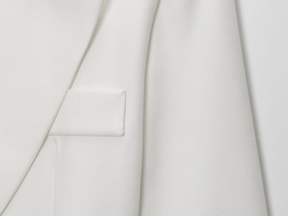 Women Clothing Fall Office Solid Color Waist Belt Linen Blend Blazer - Iyanka